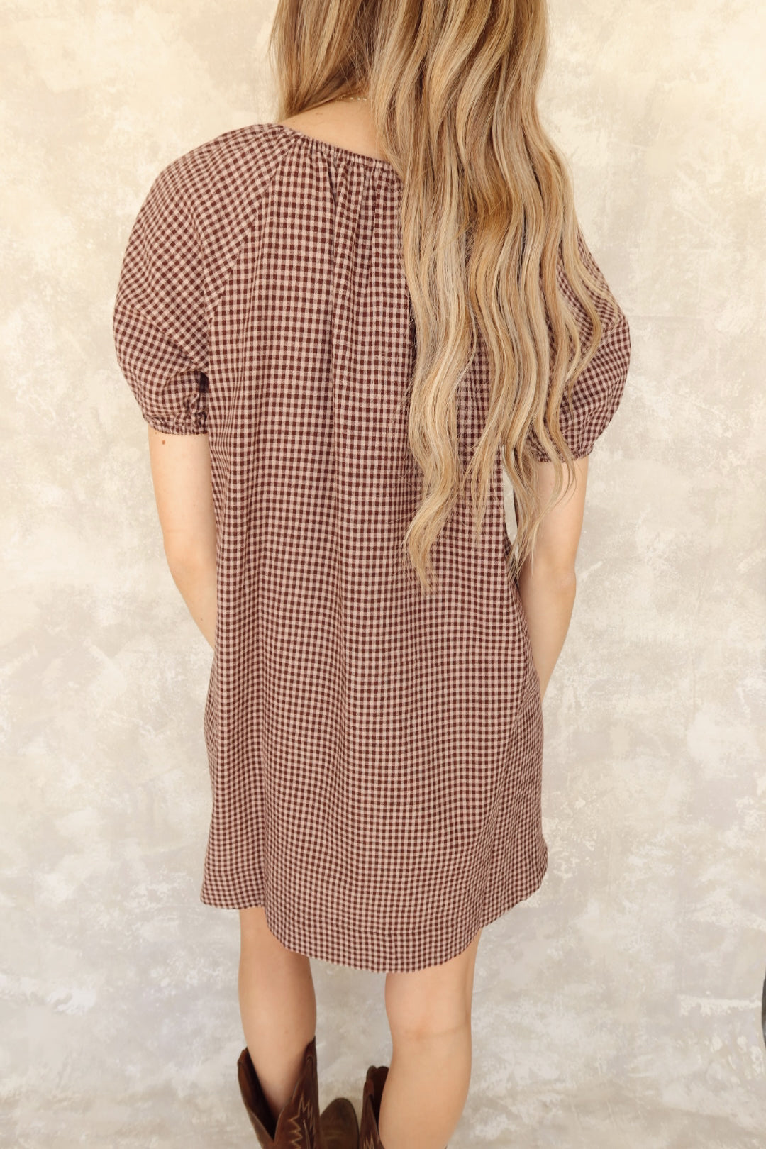 Georgia Gingham Mini Dress