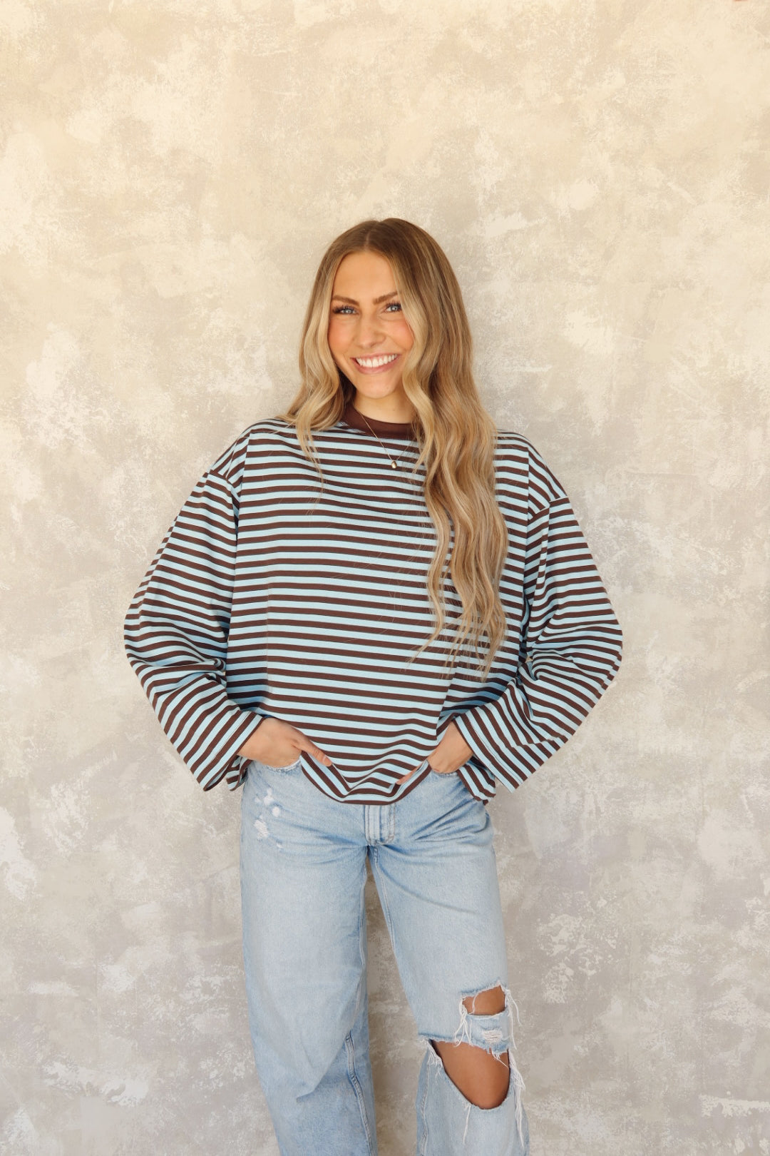 Jane Oversized Striped Long Sleeve