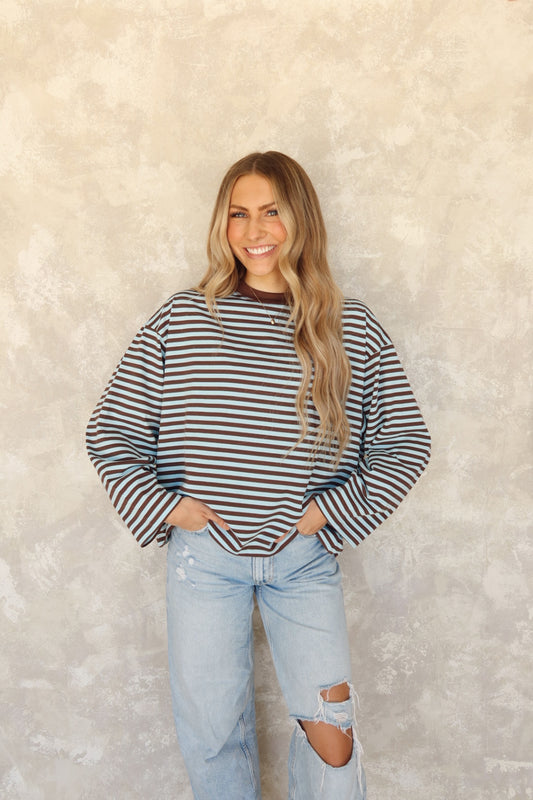 Jane Oversized Striped Long Sleeve