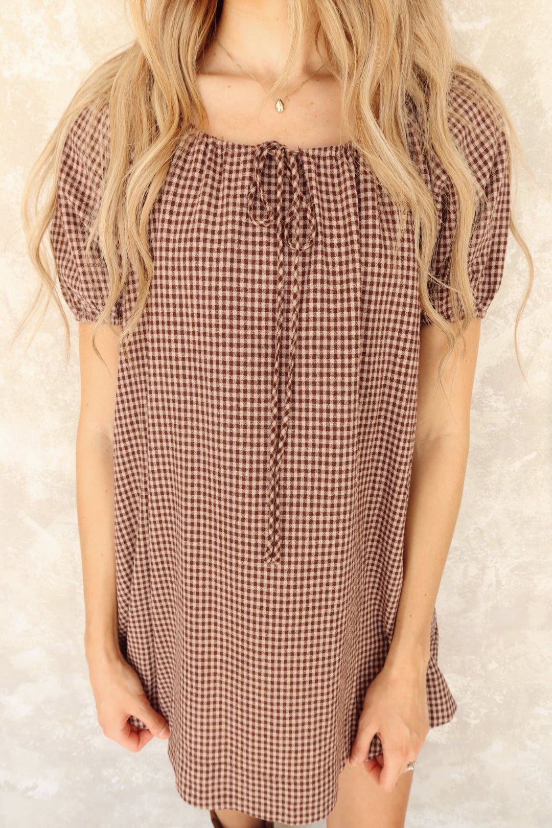 Georgia Gingham Mini Dress