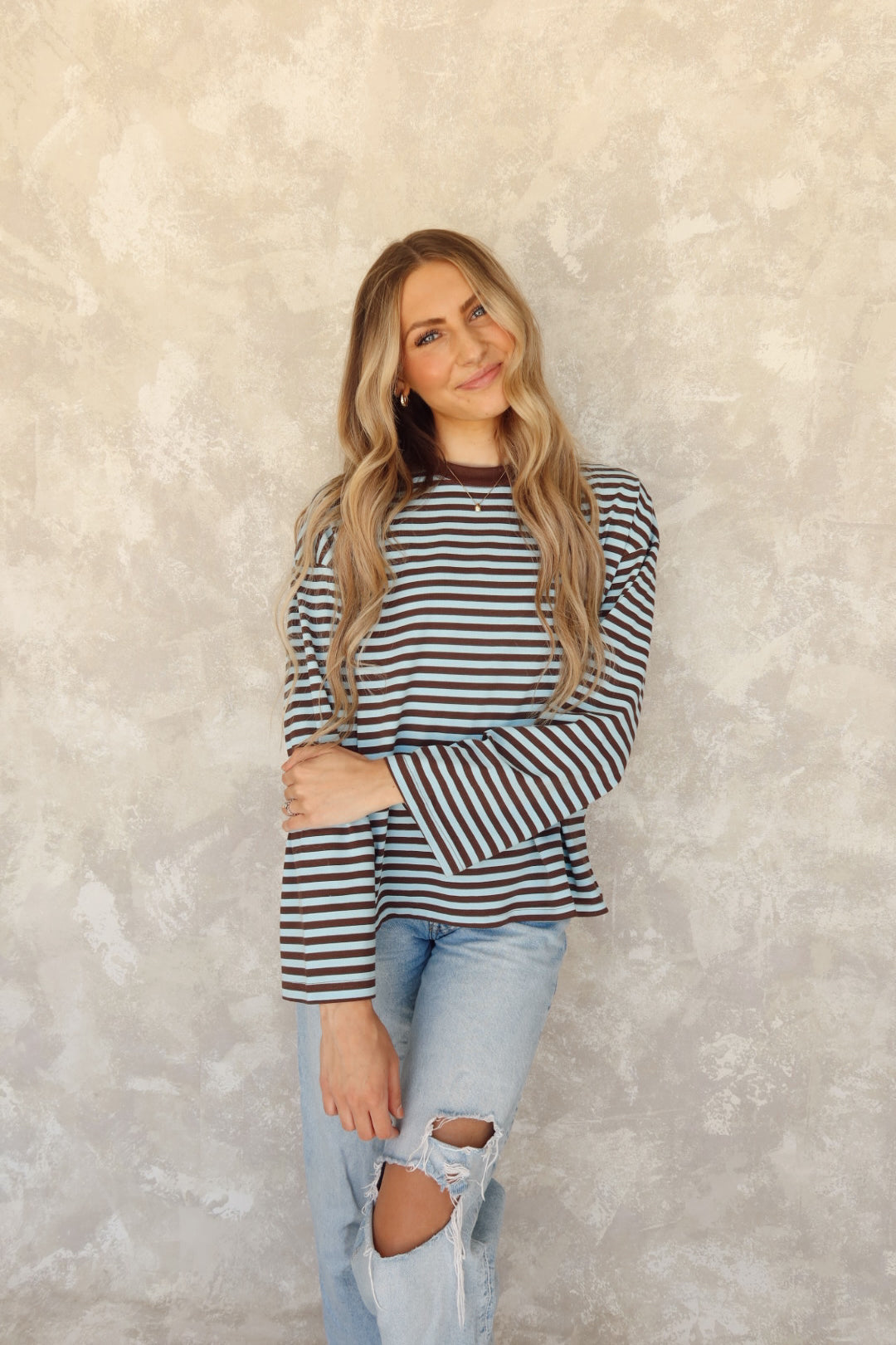 Jane Oversized Striped Long Sleeve