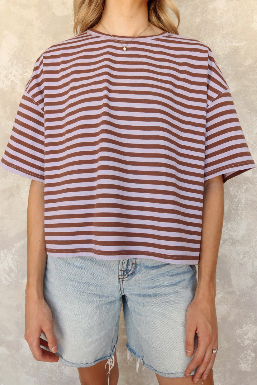 Zuri Striped Boxy Tshirt