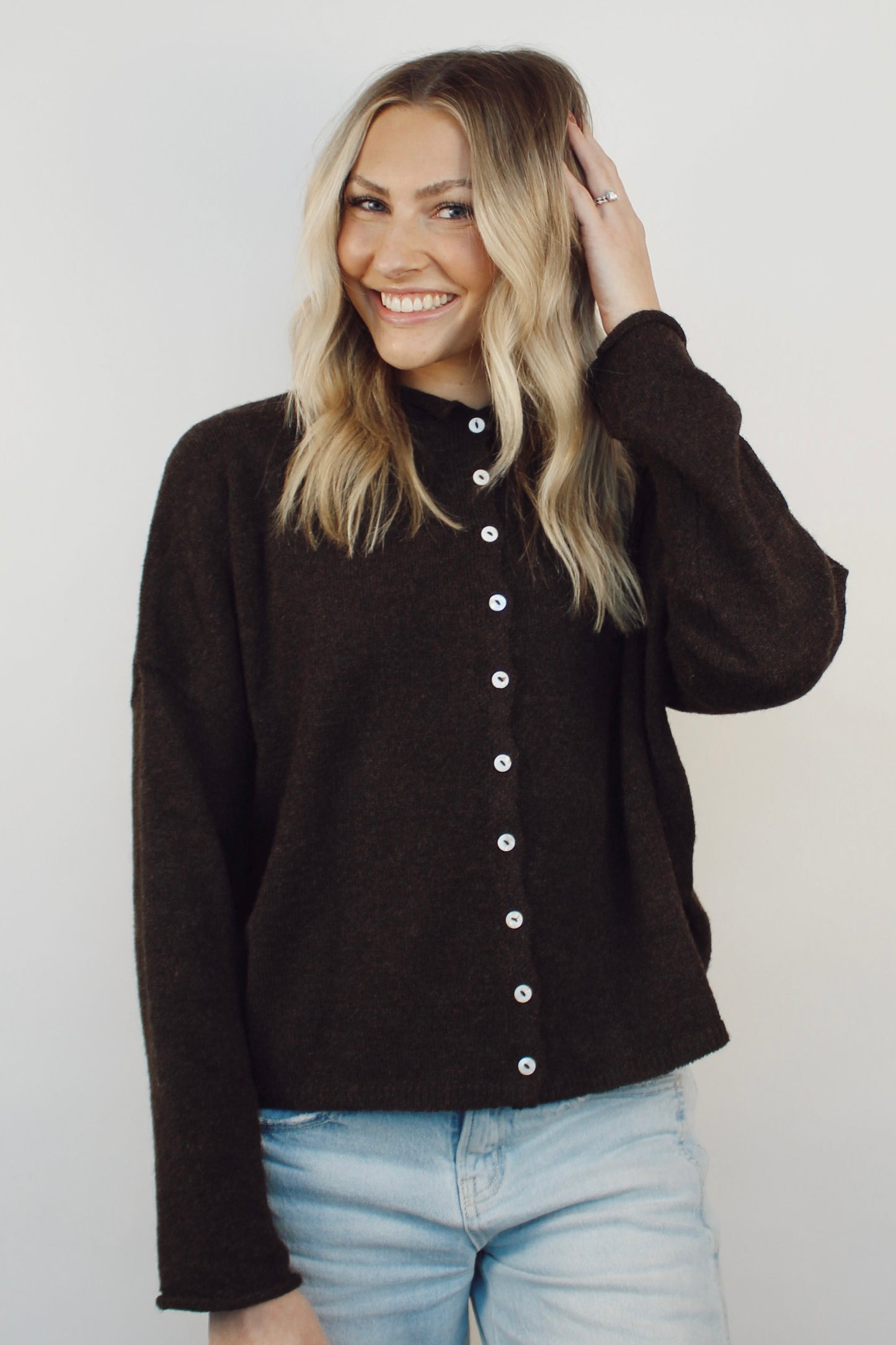 Brown Piper Cardigan