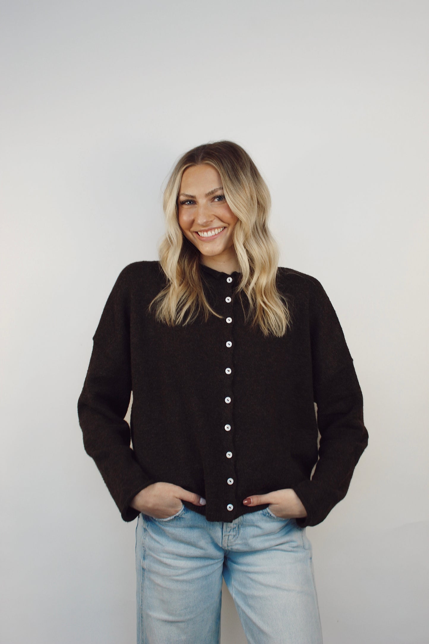 Brown Piper Cardigan